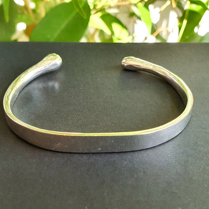 Simple Solid Silver Plated Bracelet / Bangle / Boho / Ethnic / Rustic / Bohemian / Hippie / Gypsy / Jewellery /