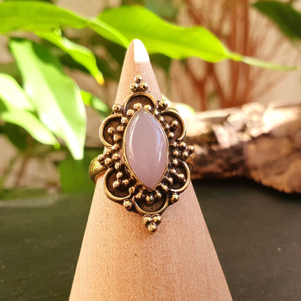 Modern style Brass & Rose Quartz / Boho / Bohemian / Psy / Rustic / Tribal / Gypsy / Festival / Healing / Festival