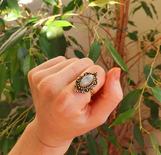 Ethnic style Brass & Moonstone
