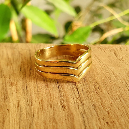 Boho Brass Ring / Boho / Bohemian / Psy / Rustic / Tribal / Gypsy / Festival / Healing / Festival