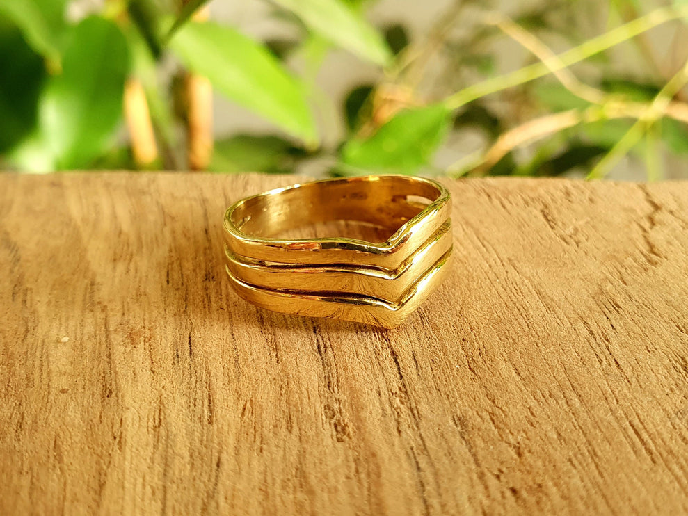 Boho Brass Ring / Boho / Bohemian / Psy / Rustic / Tribal / Gypsy / Festival / Healing / Festival