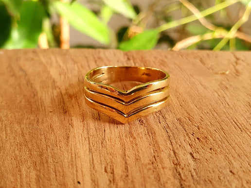 Boho Brass Ring / Boho / Bohemian / Psy / Rustic / Tribal / Gypsy / Festival / Healing / Festival