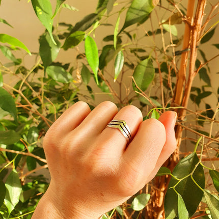 Boho Silver Ring / Boho / Stacking Ring / Bohemian / Psy / Rustic / Tribal / Gypsy / Festival / Healing / Festival