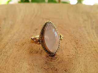 Ethnic style Brass & Moonstone / Moon / Boho / Bohemian / Psy / Rustic / Tribal / Gypsy / Festival / Healing / Festival