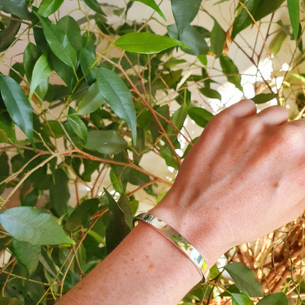 Simple Solid Silver Plated Bracelet / Bangle / Boho / Ethnic / Rustic / Bohemian / Hippie / Gypsy / Jewellery /