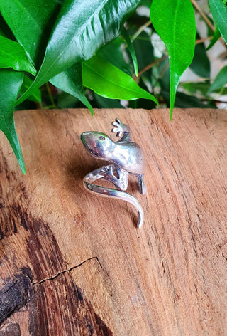 Silver Salamander Lizard Ring / Jungle, Wild, rustic, yoga, hippie, gypsy, pretty, psy, boho, bohemian, festival