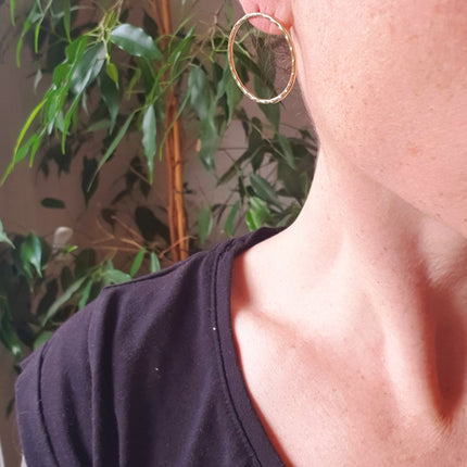 Open Circle Silver Hoop Earrings / Ethnic Boho Classic XL Bohemian Chic Gypsy Spiral Hippie Tribal Hiphop style