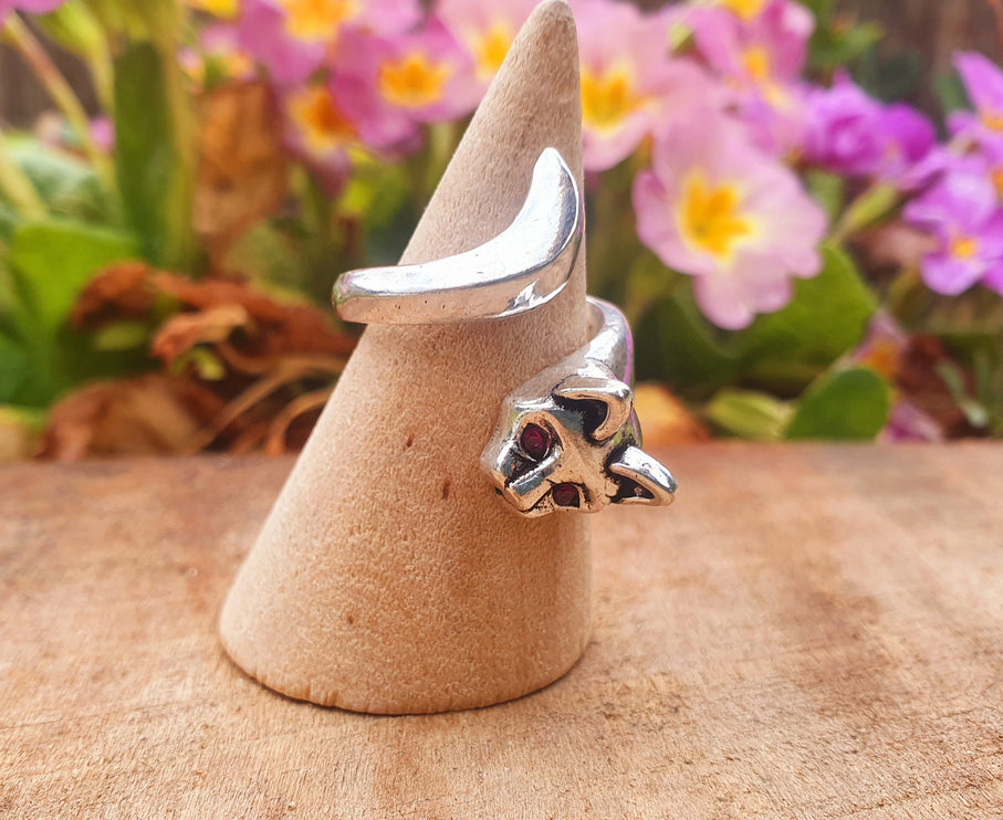 Silver Cat Ring / Cat Lover, Wild, rustic, yoga, hippie, gypsy, pretty, psy, boho, bohemian, festival