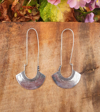 Bohemian Goddess Long Drop Silver Earrings, Gift Box Option Ethnic, Yoga Jewelery, Festival Fashion, Boho Look, Statement