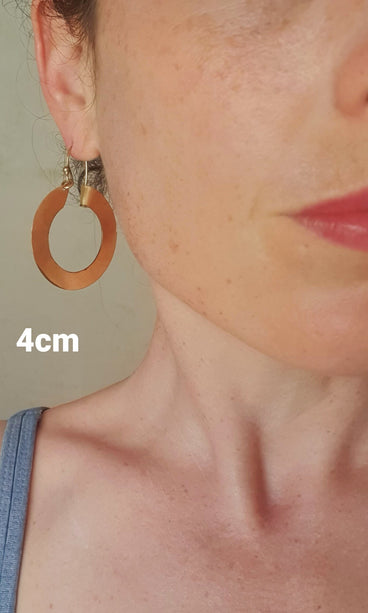 Wide Flat Silver Hoops / Funky Silver Hoop Earrings / Ethnic Boho Classic XL Bohemian Chic Gold Gypsy Spiral Hippie Hiphop Festival