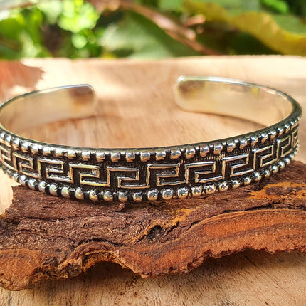 Tuareg Mens Silver Bracelet / Tuareg Jewelry / Cuff / Large Size / Unisex / Boho / Ethnic / Bohemian / Medieval / Gypsy / Geometric /