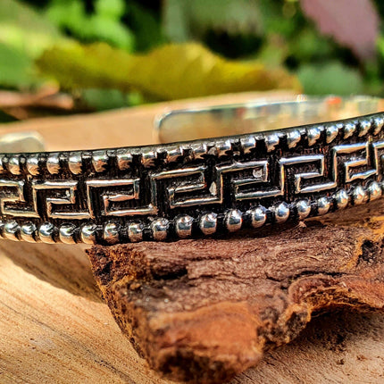 Tuareg Mens Silver Bracelet / Tuareg Jewelry / Cuff / Large Size / Unisex / Boho / Ethnic / Bohemian / Medieval / Gypsy / Geometric /