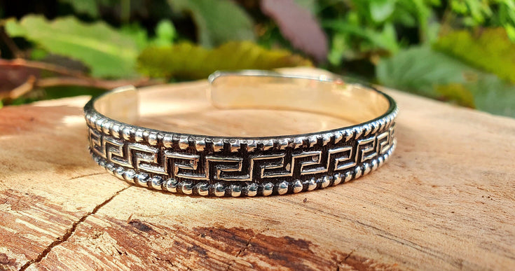 Tuareg Mens Silver Bracelet / Tuareg Jewelry / Cuff / Large Size / Unisex / Boho / Ethnic / Bohemian / Medieval / Gypsy / Geometric /