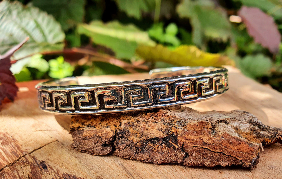 Tuareg Mens Silver Bracelet / Tuareg Jewelry / Cuff / Large Size / Unisex / Boho / Ethnic / Bohemian / Medieval / Gypsy / Geometric /