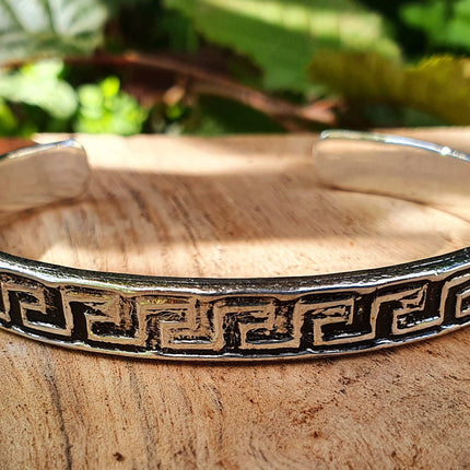 Tuareg Mens Silver Bracelet / Tuareg Jewelry / Cuff / Large Size / Unisex / Boho / Ethnic / Bohemian / Medieval / Gypsy / Geometric /