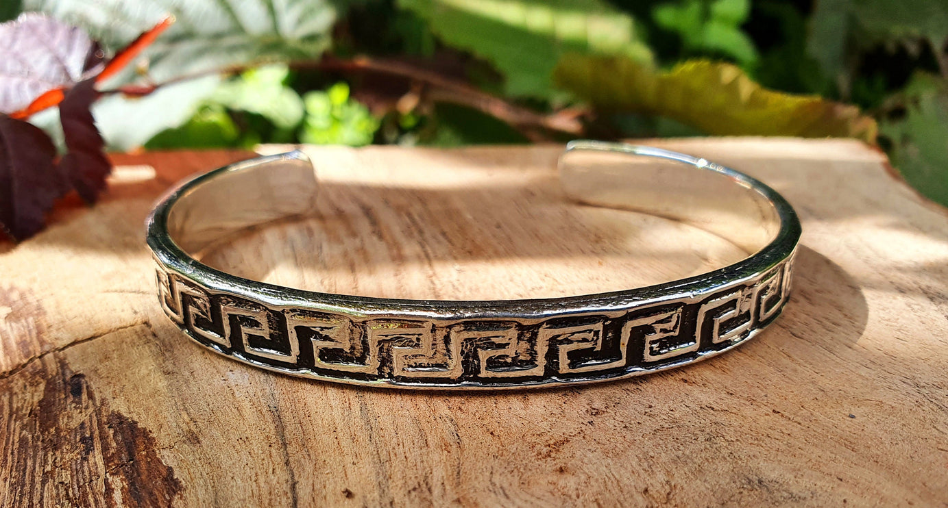 Tuareg Mens Silver Bracelet / Tuareg Jewelry / Cuff / Large Size / Unisex / Boho / Ethnic / Bohemian / Medieval / Gypsy / Geometric /