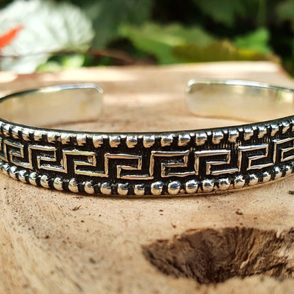 Tuareg Mens Silver Bracelet / Tuareg Jewelry / Cuff / Large Size / Unisex / Boho / Ethnic / Bohemian / Medieval / Gypsy / Geometric /