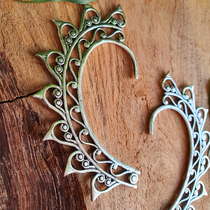 Silver Ear Cuff / Cosplay / Costume / Boho / Unisex / Mens Jewellery / Fancy Dress / Tribal / Festival Jewellery /