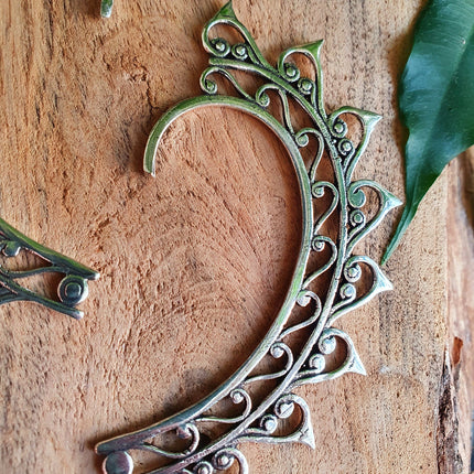 Silver Ear Cuff / Cosplay / Costume / Boho / Unisex / Mens Jewellery / Fancy Dress / Tribal / Festival Jewellery /
