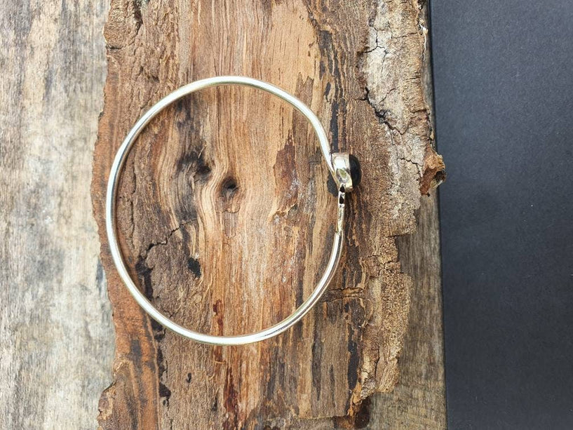 Silver Moonstone Arrow Bracelet / Bangle / Ethnic / Rustic / Bohemian / Hippie / Gypsy / Psy / Chic / Jewellery / Body / Adjustable