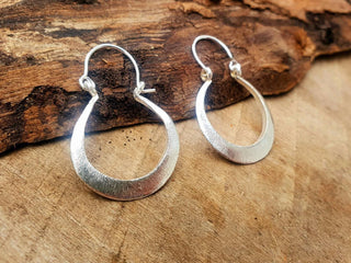 Boho Silver Hoop Earrings / Brass / Small Hoops / Ethnic Boho Classic Bohemian Chic Gold Gypsy Spiral Hippie Festival