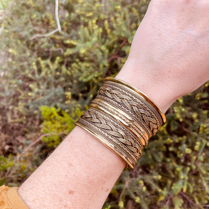 Brass Celtic Cuff Bracelet / Tribal / Mens Bracelet / Boho / Ethnic / Rustic / Bohemian / Hippie / Gypsy / Jewellery / Mens jewelery