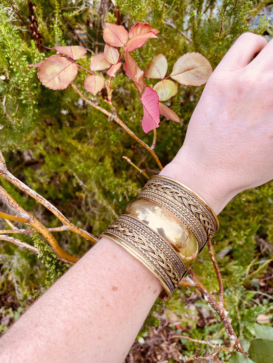 Large Brass Cuff Bracelet / Tribal / Mens Bracelet / Boho / Ethnic / Rustic / Bohemian / Hippie / Gypsy / Jewellery / Mens jewelery