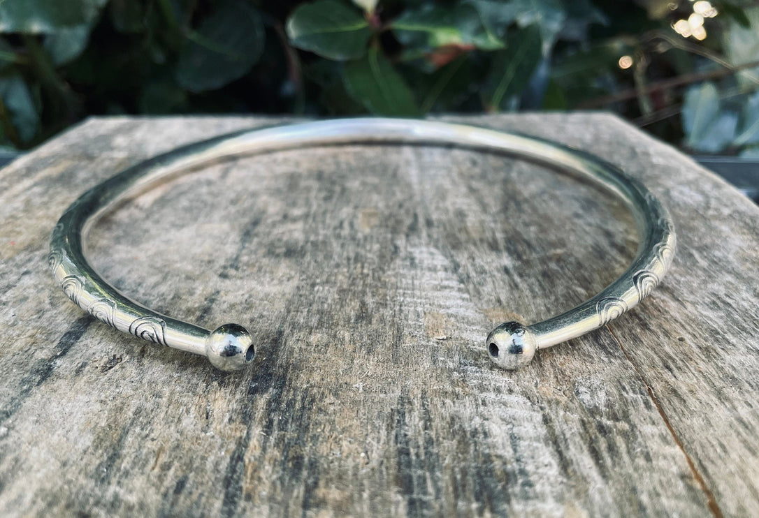 Ethnic Silver Choker Boho Necklace / Rustic / Gypsy / Lightweight / Boho / Tribal / Hippie / Rustic / Vegan / Aztec