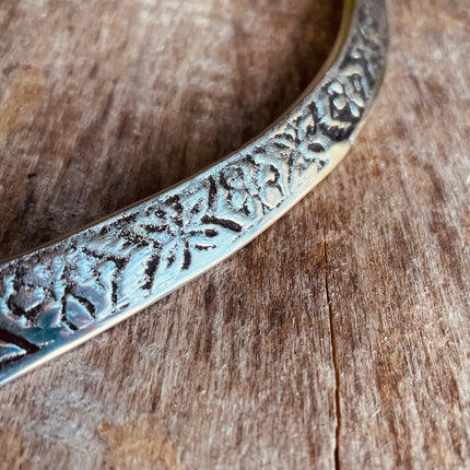 Silver Choker Ethnic Necklace / Rustic / Gypsy / Lightweight / Boho / Tribal / Hippie / Rustic / Vegan / Aztec