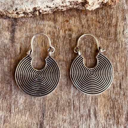 Small Boho Silver Ethnic Earrings; Tribal, Geometric, Small, Rustic, Yoga, Hippie, Gypsy, Pretty, Ssy, Boho, Bohemian, Festival