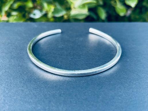 Minimalist Silver Bracelet / Simple / Bangle / Boho / Ethnic / Rustic / Bohemian / Hippie / Gypsy / Jewellery / adjustable