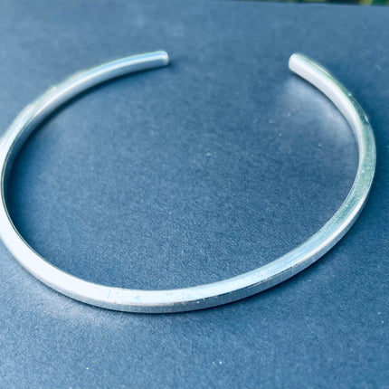 Minimalist Silver Bracelet / Simple / Bangle / Boho / Ethnic / Rustic / Bohemian / Hippie / Gypsy / Jewellery / adjustable