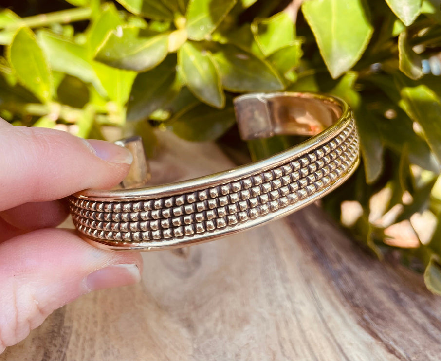 Women's Brass Cuff Bracelet / Boho / Textured / Rustic / Bohemian / Hippie / Gypsy / Jewellery / Adjustable