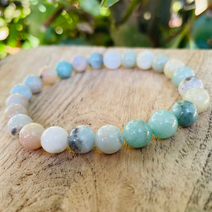 Amazonite Stone Bead Bracelet / Gemstone / Crystal / Natural / Chakras / Choose Size / Lithnotherapy / Quartz / Healing / Reiki