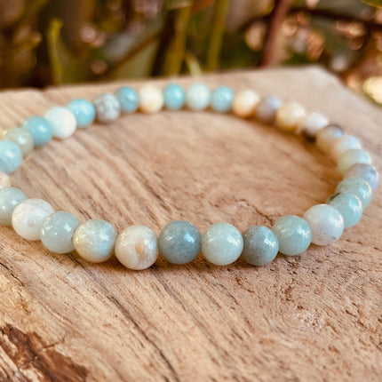 Amazonite Stone Bead Bracelet / Gemstone / Crystal / Natural / Chakras / Choose Size / Lithnotherapy / Quartz / Healing / Reiki