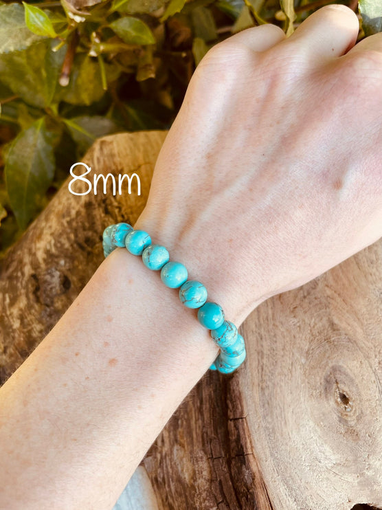 Turquoise Bracelet / Gemstone / Crystal / Natural / Chakras / Choose Size / Lithnotherapy / Quartz / Healing / Reiki