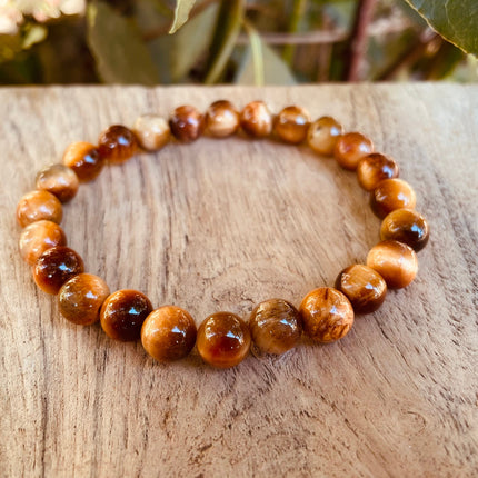 Tiger Eye Bracelet / Gemstone / Crystal / Natural / Chakras / Choose Size / Lithnotherapy / Quartz / Healing / Reiki