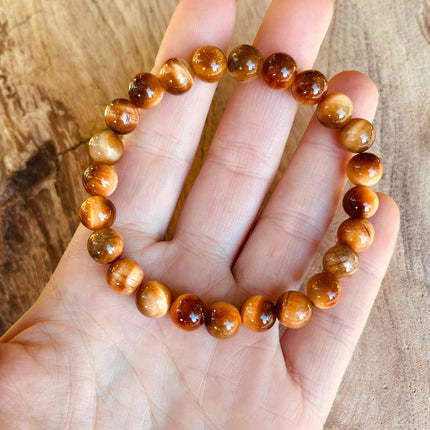 Tiger Eye Bracelet / Gemstone / Crystal / Natural / Chakras / Choose Size / Lithnotherapy / Quartz / Healing / Reiki