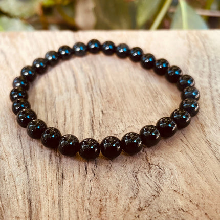 Black Obsidian Bracelet / Gemstone / Crystal / Natural / Chakras / Choose Size / Lithnotherapy / Quartz / Healing / Reiki