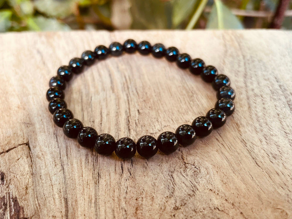 Black Obsidian Bracelet / Gemstone / Crystal / Natural / Chakras / Choose Size / Lithnotherapy / Quartz / Healing / Reiki