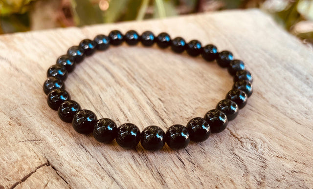 Black Obsidian Bracelet / Gemstone / Crystal / Natural / Chakras / Choose Size / Lithnotherapy / Quartz / Healing / Reiki