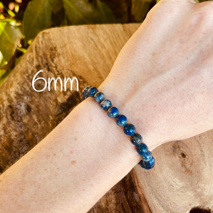 Lapis Lazuli Bracelet / Gemstone / Crystal / Natural / Chakras / Choose Size / Lithnotherapy / Quartz / Healing / Reiki