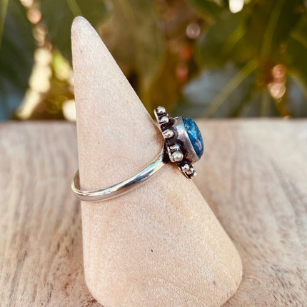 Lapis Lazuli Silver Ring / Bohemian / Ethnic / healing stone / BirthStone / Gypsy / Tribal / Boho / Hippie / Festival / Rustic / Psy