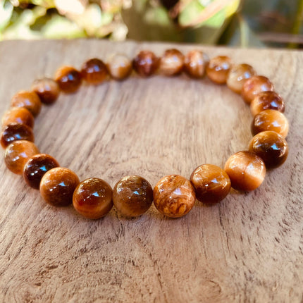 Tiger Eye Bracelet / Gemstone / Crystal / Natural / Chakras / Choose Size / Lithnotherapy / Quartz / Healing / Reiki