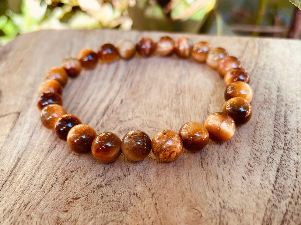 Tiger Eye Bracelet / Gemstone / Crystal / Natural / Chakras / Choose Size / Lithnotherapy / Quartz / Healing / Reiki