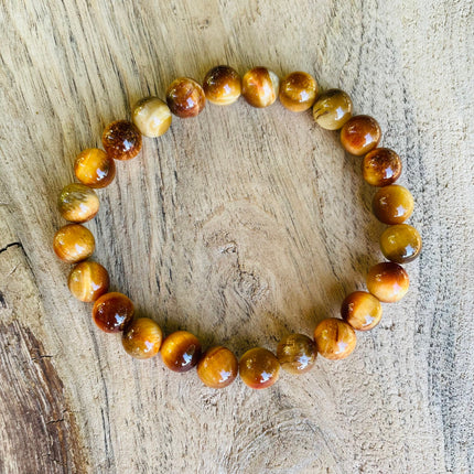 Tiger Eye Bracelet / Gemstone / Crystal / Natural / Chakras / Choose Size / Lithnotherapy / Quartz / Healing / Reiki