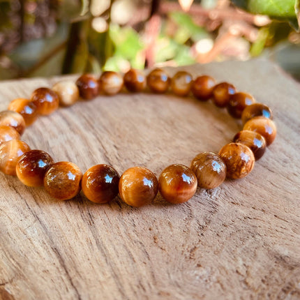 Tiger Eye Bracelet / Gemstone / Crystal / Natural / Chakras / Choose Size / Lithnotherapy / Quartz / Healing / Reiki