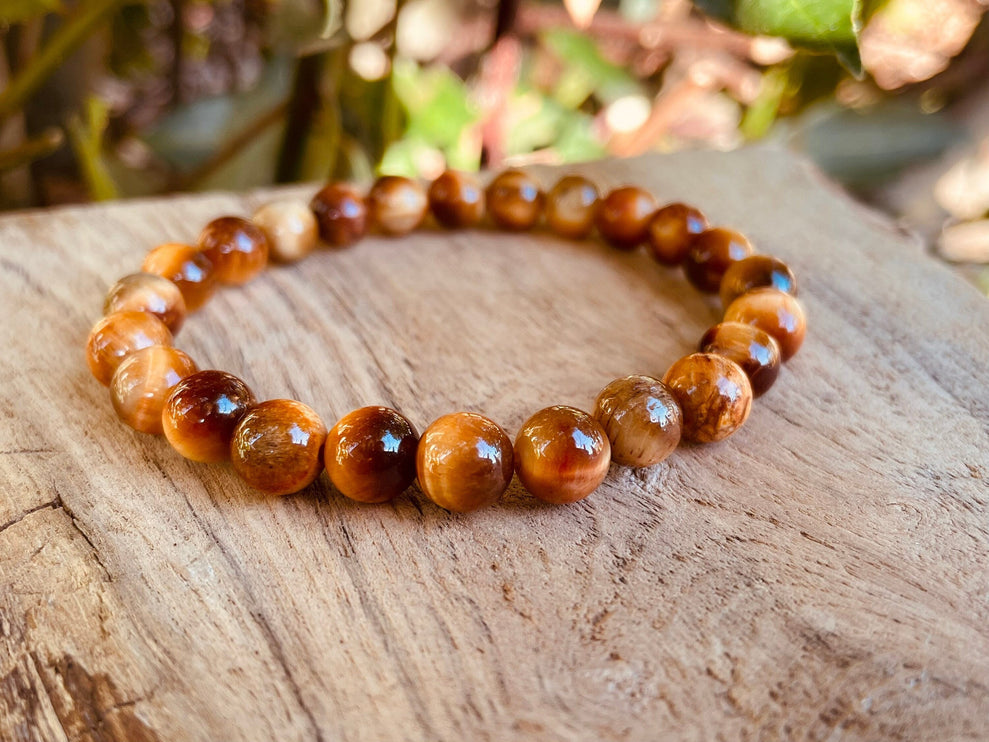 Tiger Eye Bracelet / Gemstone / Crystal / Natural / Chakras / Choose Size / Lithnotherapy / Quartz / Healing / Reiki