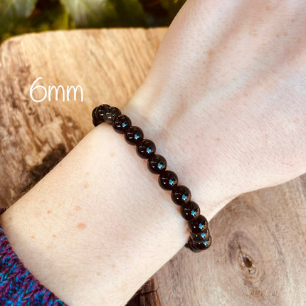 Black Obsidian Bracelet / Gemstone / Crystal / Natural / Chakras / Choose Size / Lithnotherapy / Quartz / Healing / Reiki