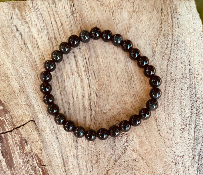Black Obsidian Bracelet / Gemstone / Crystal / Natural / Chakras / Choose Size / Lithnotherapy / Quartz / Healing / Reiki